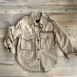 Bershka khaki over shirt